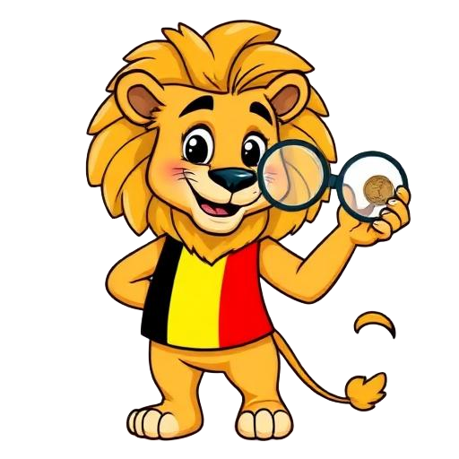 Belgae Leeuw met kleine munt